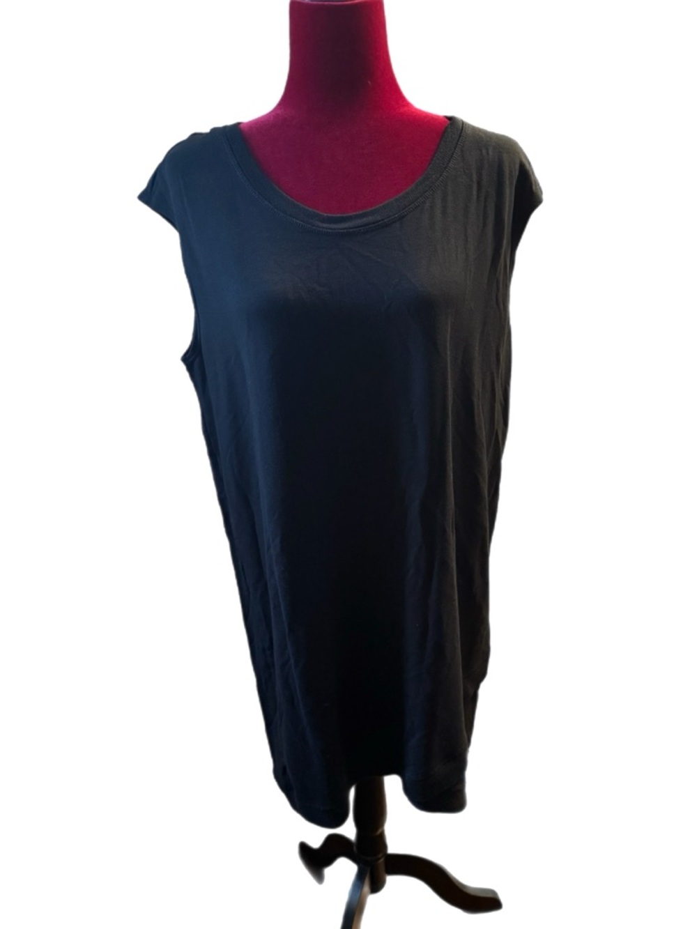Active Life Black Scoop Neck Tank
